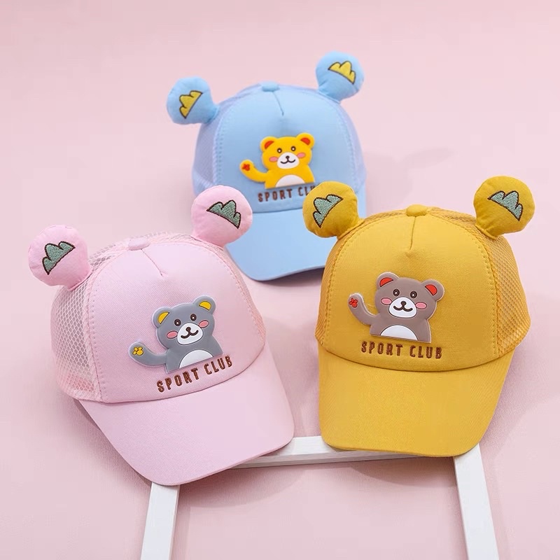 Mũ lưỡi trai cho bé gái bé trai hoạ tiết mèo vẫy tay , phù hợp 5 tháng - 4 tuổi