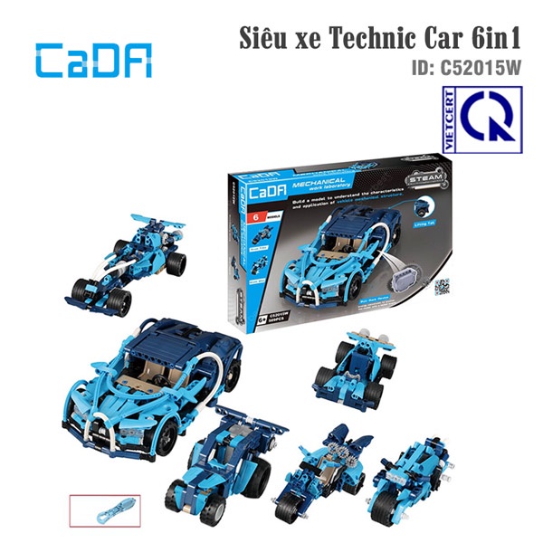 Đồ chơi lắp ráp siêu xe Technic Car 6in1 - CADA C52015W
