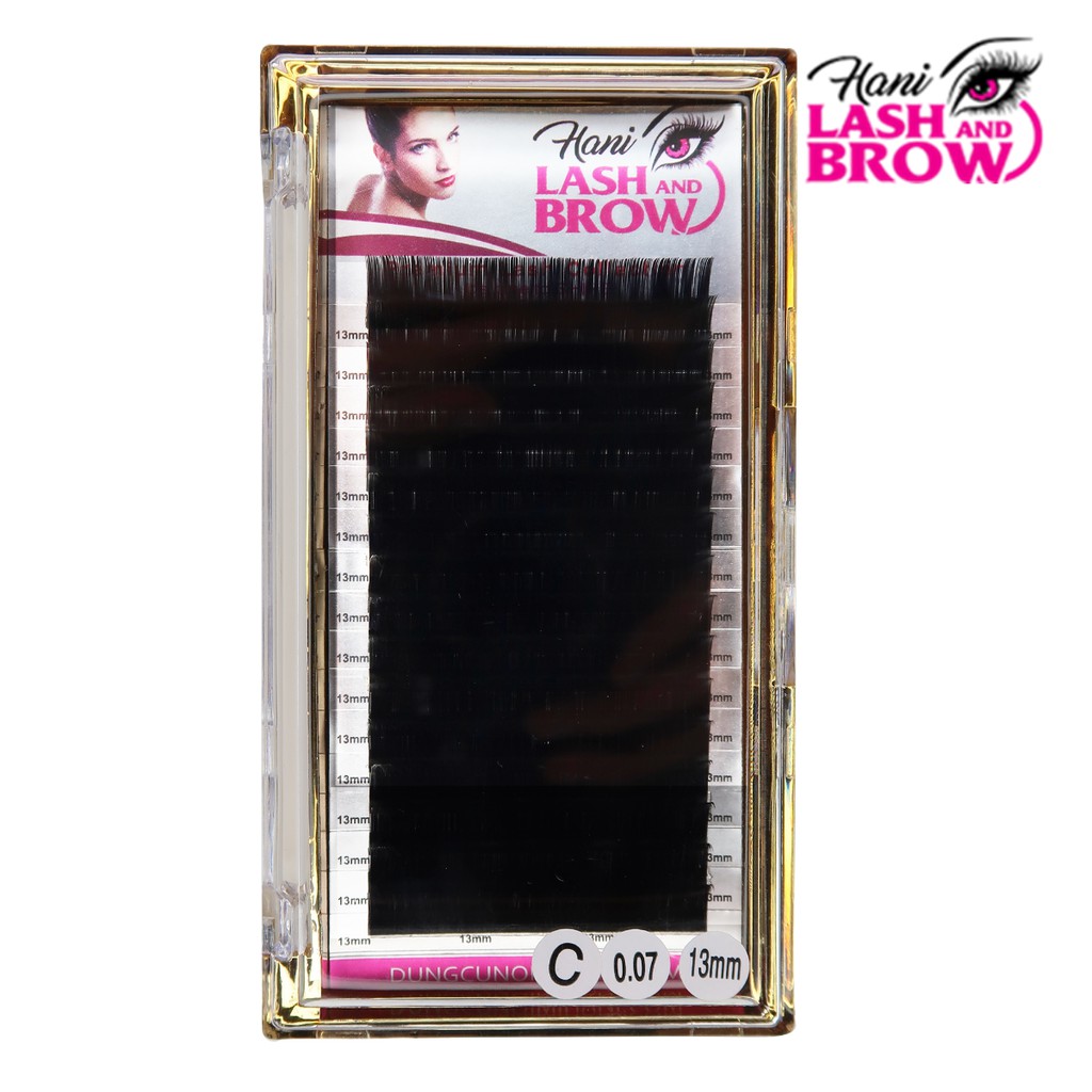 Mi khay [Cao Cấp] Hani - Mi nối classic và volume - siêu đen độ cong C