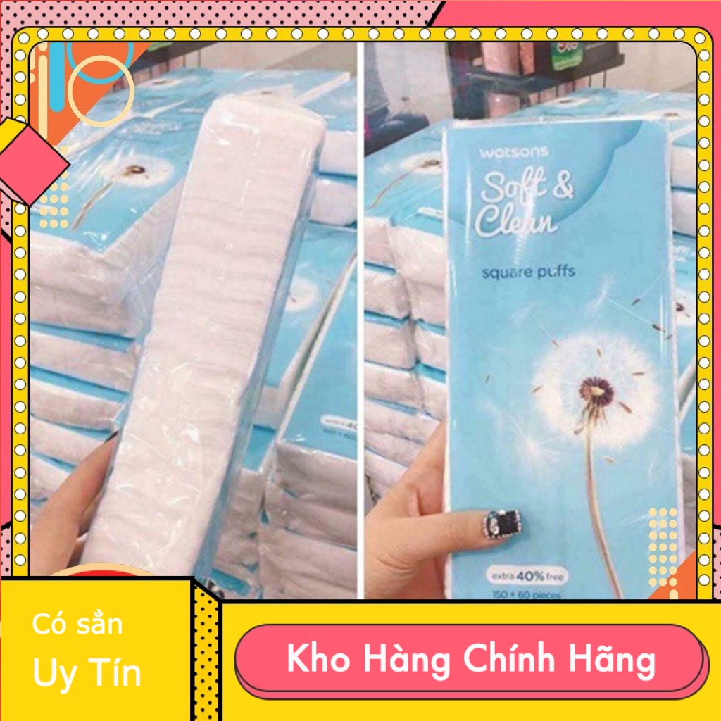 [Hàng Thái] Bông Tẩy Trang WATSONS Soft & Clean 210 miếng - Malaysia