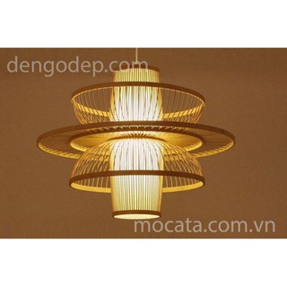 Đèn tre đèn mây tre đèn tăm tre mã 00023