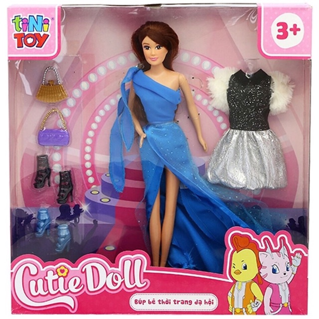 Set búp bê dạ hội cao cấp Cutie Doll- ảnh thật