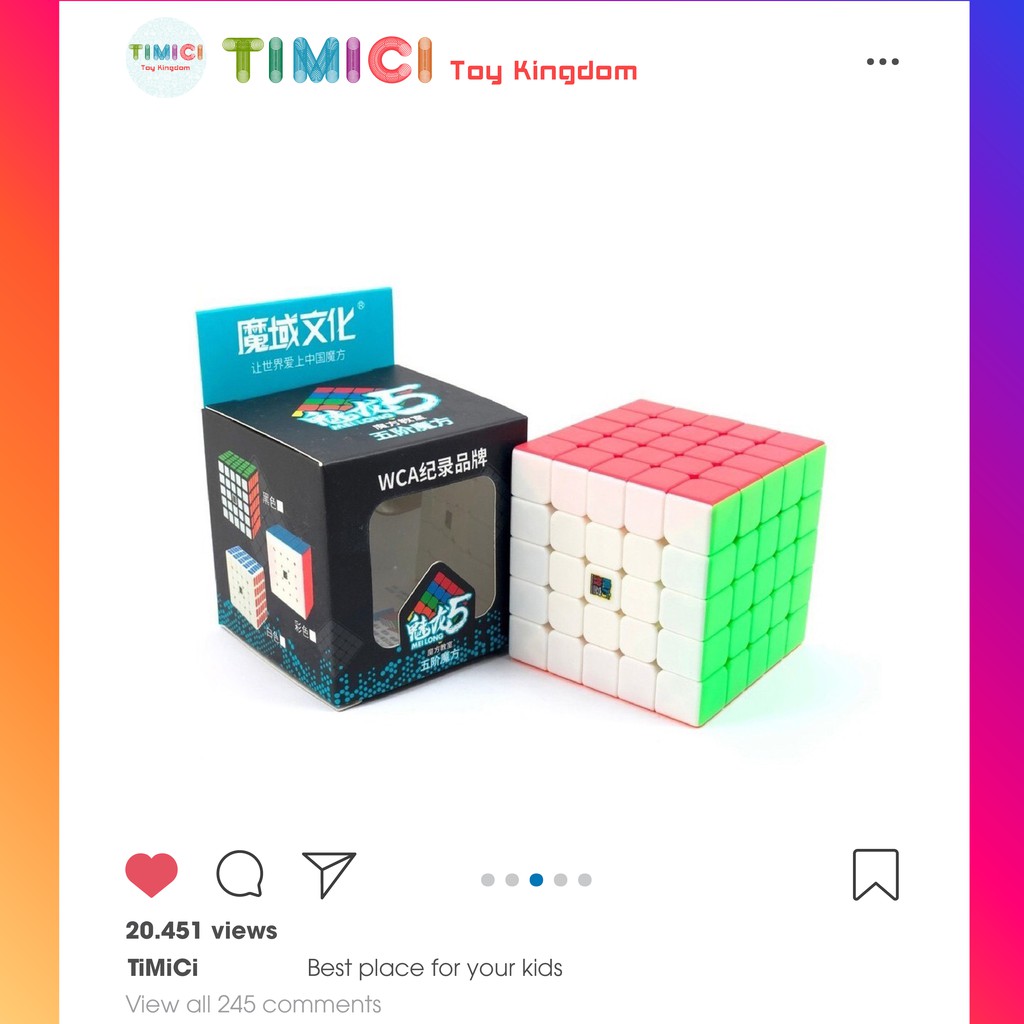 [Mã LIFETOYS1 giảm 30K đơn 99K] Rubik 5x5 Stickerless MoYu MeiLong MFJS Rubik 5 Tầng