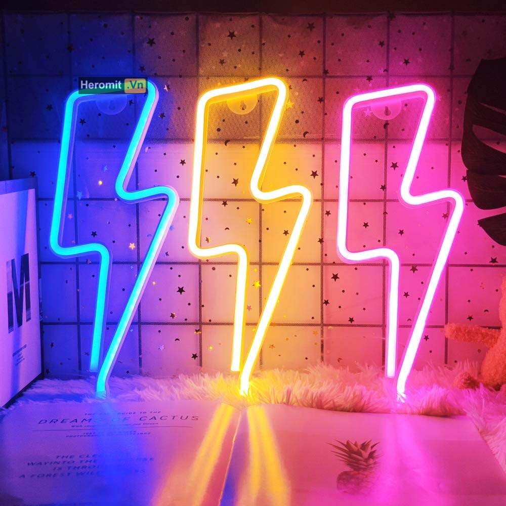 Đèn LED Tiktok trang trí, đèn decor phòng ngủ nhiều mẫu led neon