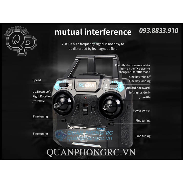 Máy Bay Trực Thăng C186 PRO Scale BO105 4CH 6 Axis Gyroscope 2.4G RC Helicopter RTF