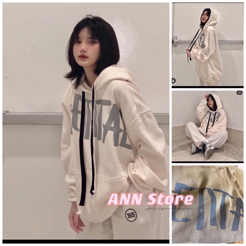 [Ảnh thật] Áo nỉ hoodie mũ MENTAL cotton da cá tàu siêu đẹp unisex (annstore)