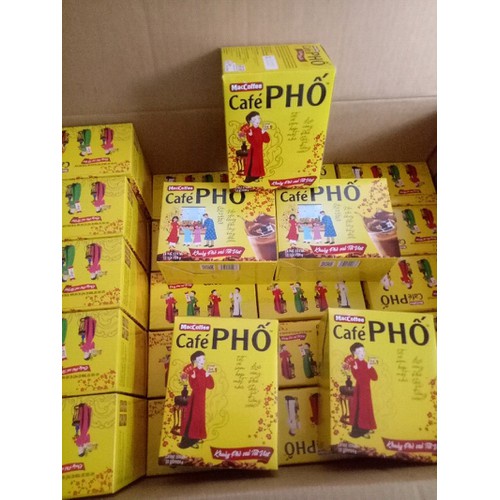 Cà phê Phố Sữa Đá (10 gói x 24g) /Đen đá(10 gói x 16g) MacCoffee bao bì mới | BigBuy360 - bigbuy360.vn