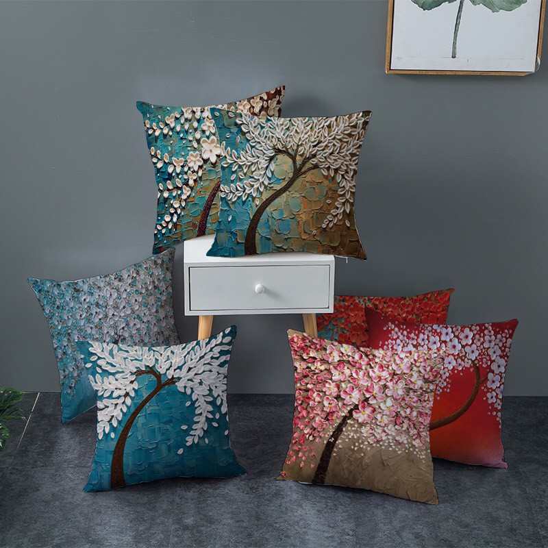 (TH6) Vỏ Gối Sofa , Vỏ Gối Vuông