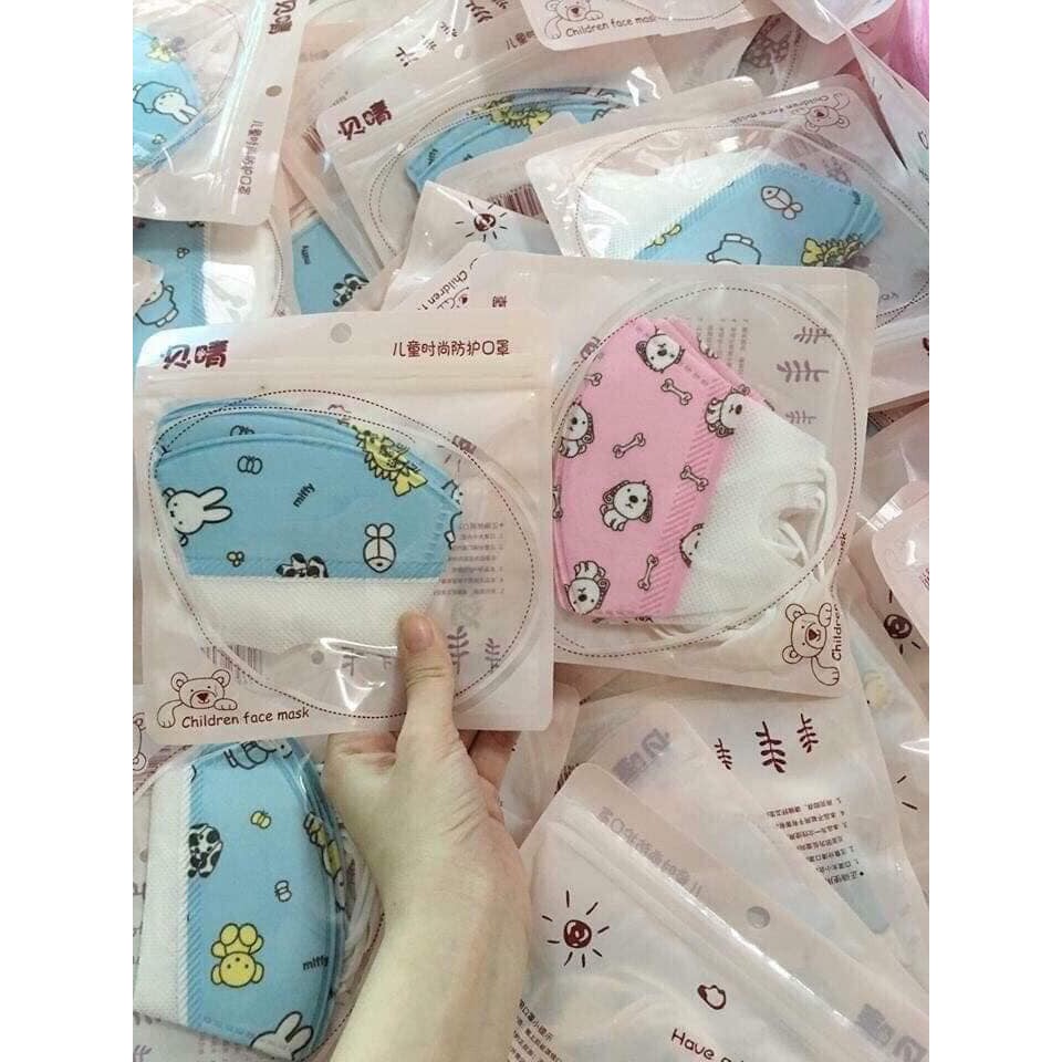 Sét 5 khẩu trang kháng khuẩn cho bé