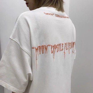 Áo Thun Tay Lỡ Thêu Chữ 100% Cotton Unisex