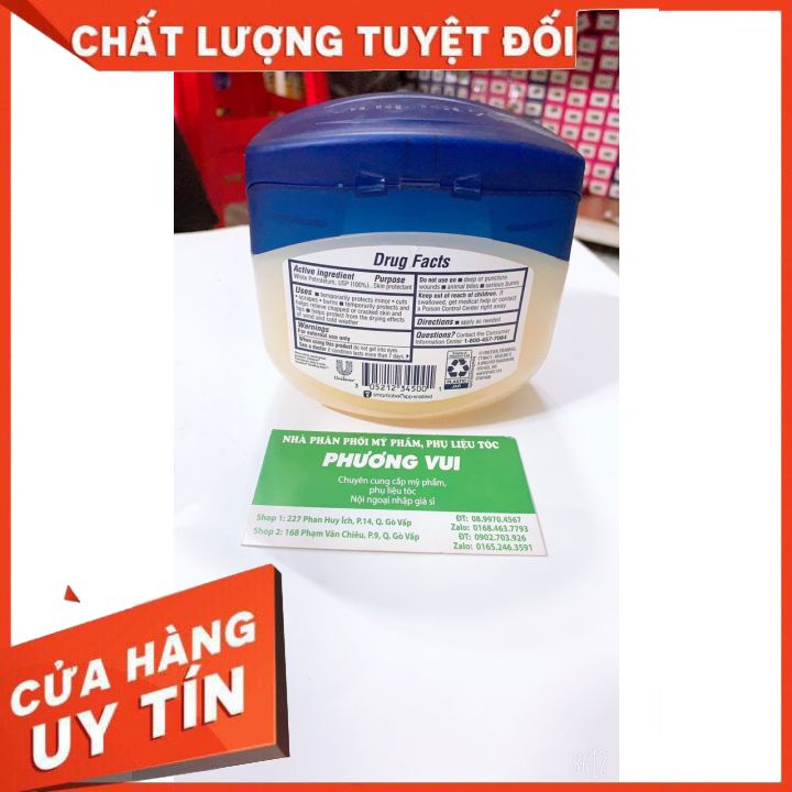 Sáp Dưỡng ẩm  VASELINE Hủ 368g (Của Mỹ )dưỡng ẩm chống nứt nẻ toàn thân-dùng cho spa phun săm -