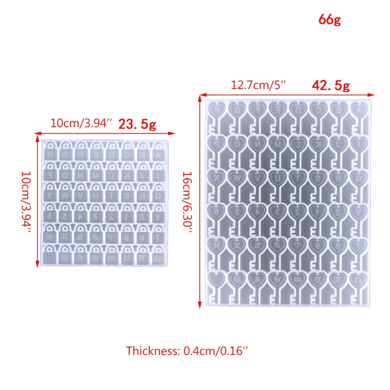 Khuôn Silicone Làm Bông Tai Epoxy Hình Chữ Cái / Chữ Số / Cung Hoàng Đạo Độc Đáo Diy
