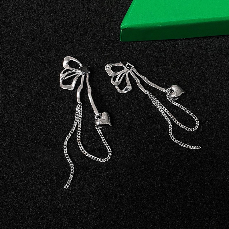 Bông tai mạ bạc thiết hình đôi cánh bướm