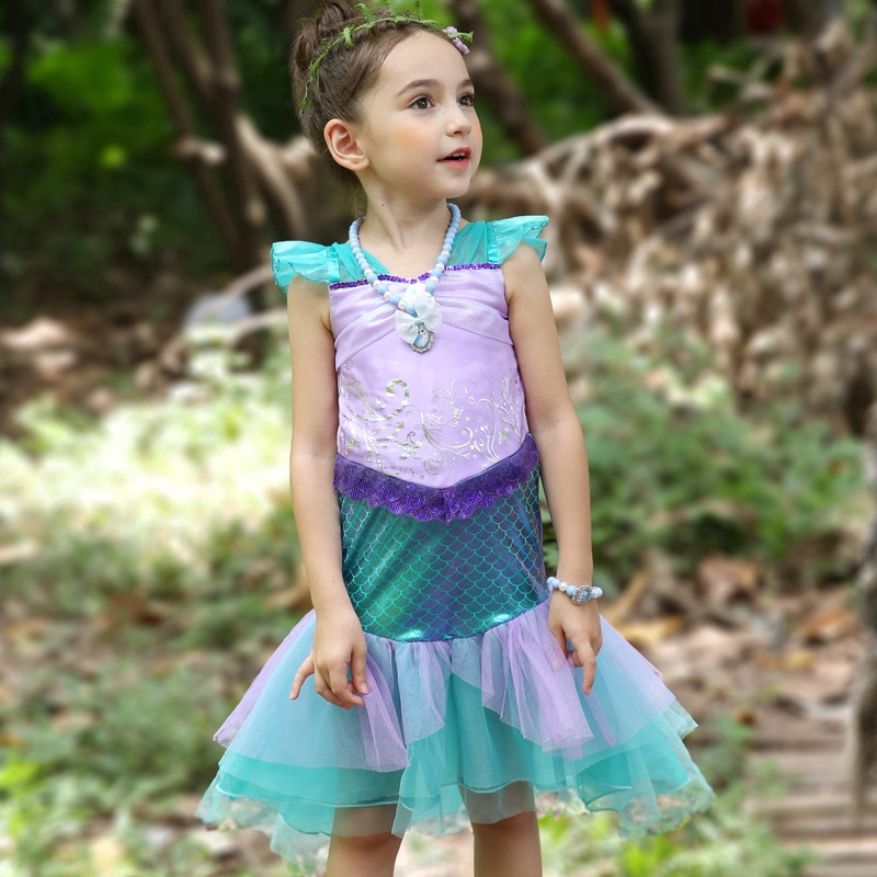 Đầm công chúa cosplay nàng tiên cá cho bé gái