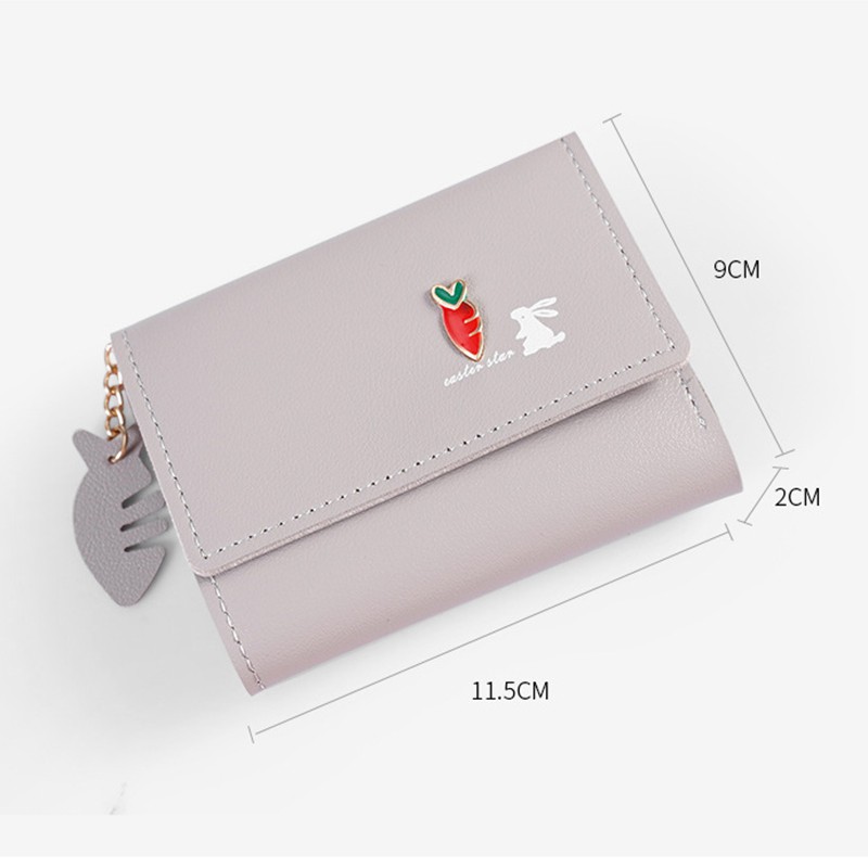 Ví cầm tay đẹp Nữ giá rẻ mini ngắn nhỏ Da Thời Trang bóp đựng tiền | BigBuy360 - bigbuy360.vn