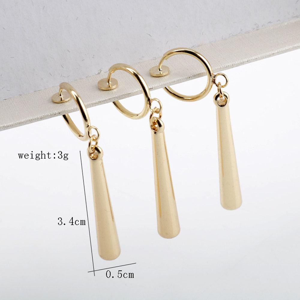 Bộ 3 Bông Tai Dáng Dài Phong Cách Hoạt Hình Nhật Bản Độc Đáo