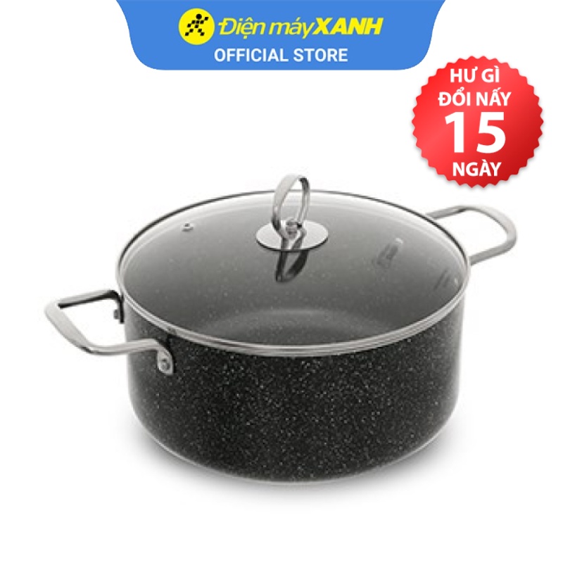 Nồi nhôm chống dính nắp kính 24 cm Điện máy XANH DMX NDE