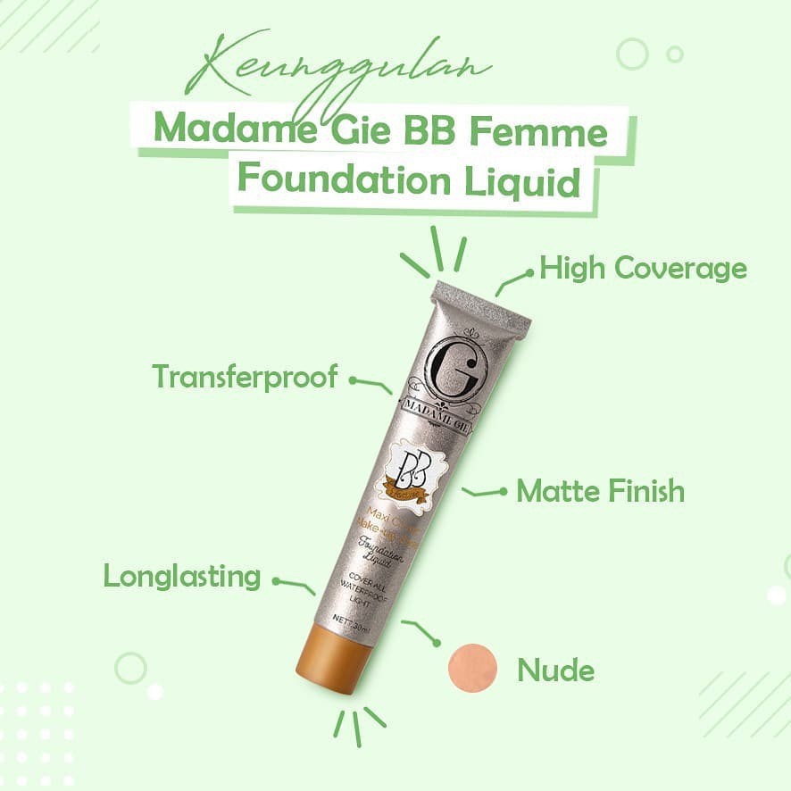 (hàng Mới Về) Kem Nền Bb Dạng Lỏng Madame Gie | BigBuy360 - bigbuy360.vn