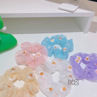 Scrunchies chun buộc tóc cúc họa mi
