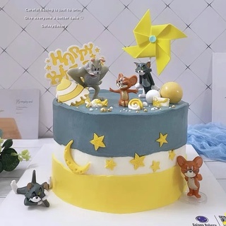 Set 5 Tom & jerry trang trí bánh