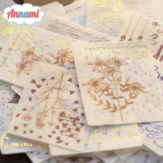 Bộ 40 Tem Dán Trang Trí Sổ Lưu Niệm Phong Cách Vintage Xinh Xắn