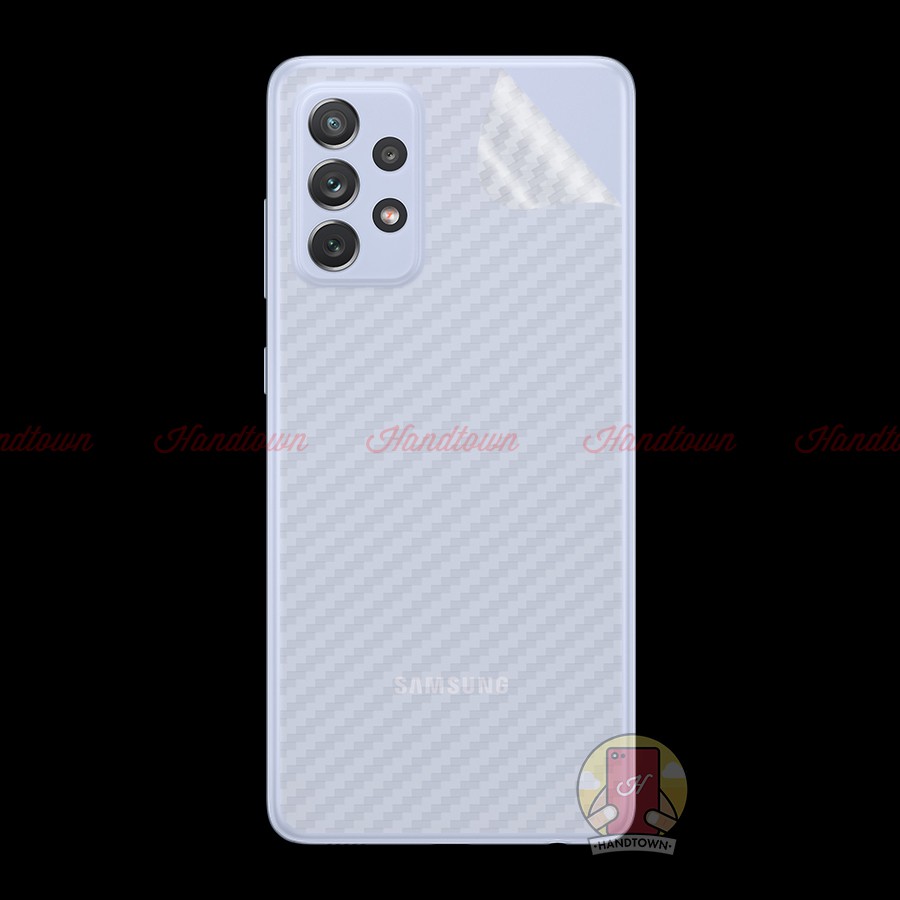 Miếng Dán Lưng Cacbon Samsung Galaxy A32 4G 5G A52 A72 Không Full Viền Bảo Vệ Mặt Lưng Máy Khỏi Trầy Xước Bụi Bẩn