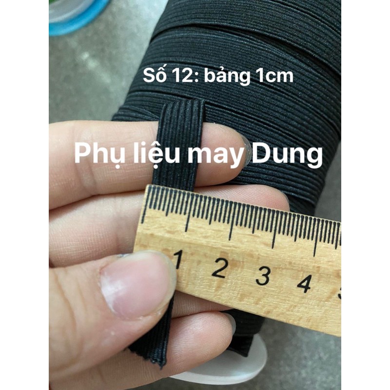 Thun luồn quần áo 1cm: trắng