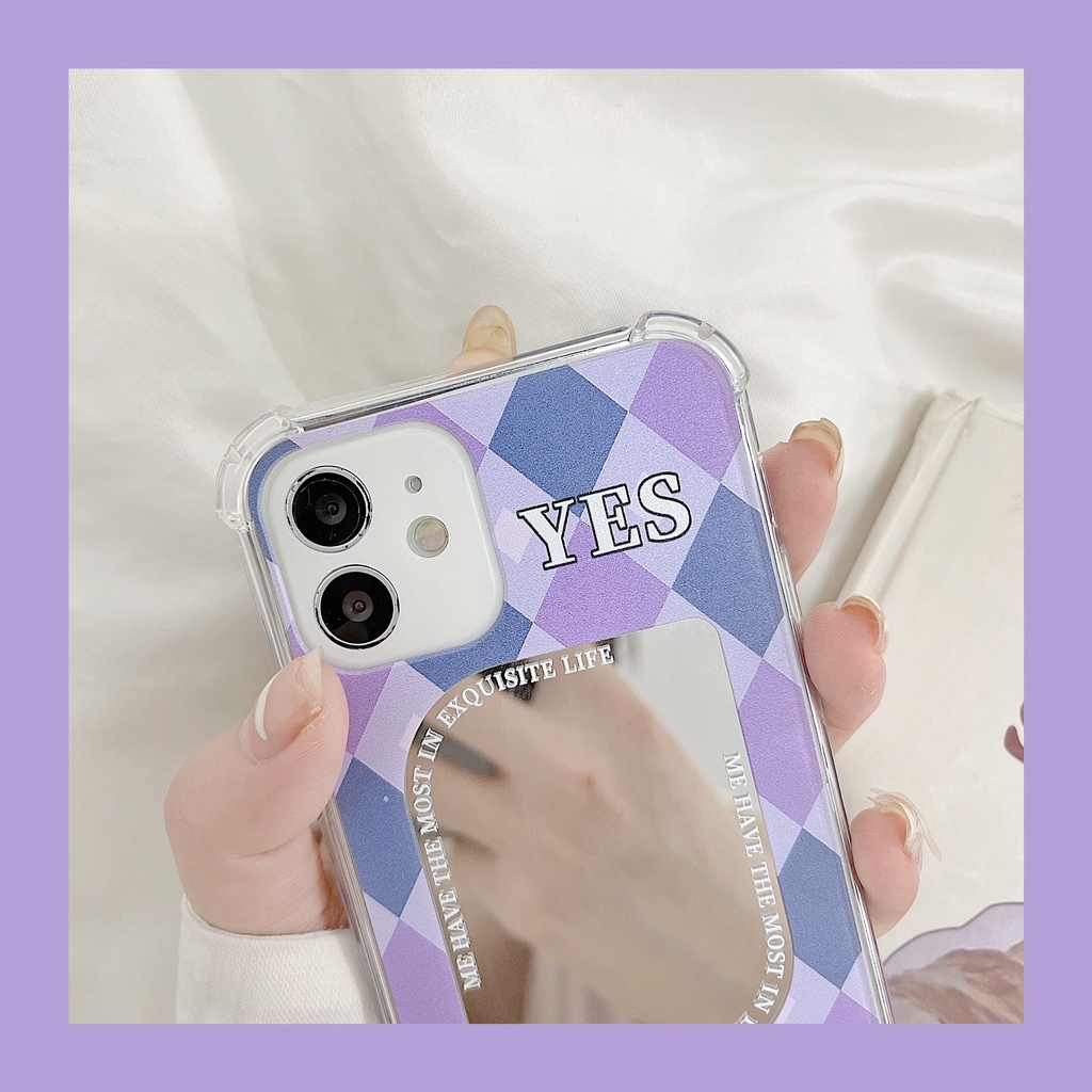 Ốp lưng  iphone Ốp Điện Thoại TPU silicone Mặt Gương Thời Trang Cho iPhone 11 pro max X Xr Xs max 14pro 8 Plus 13 12 pro max Dinuo case