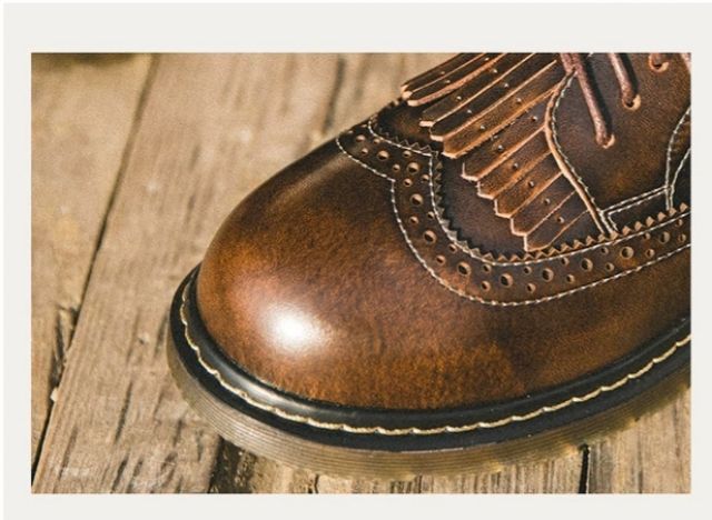 Giày da bò nữ Vintage