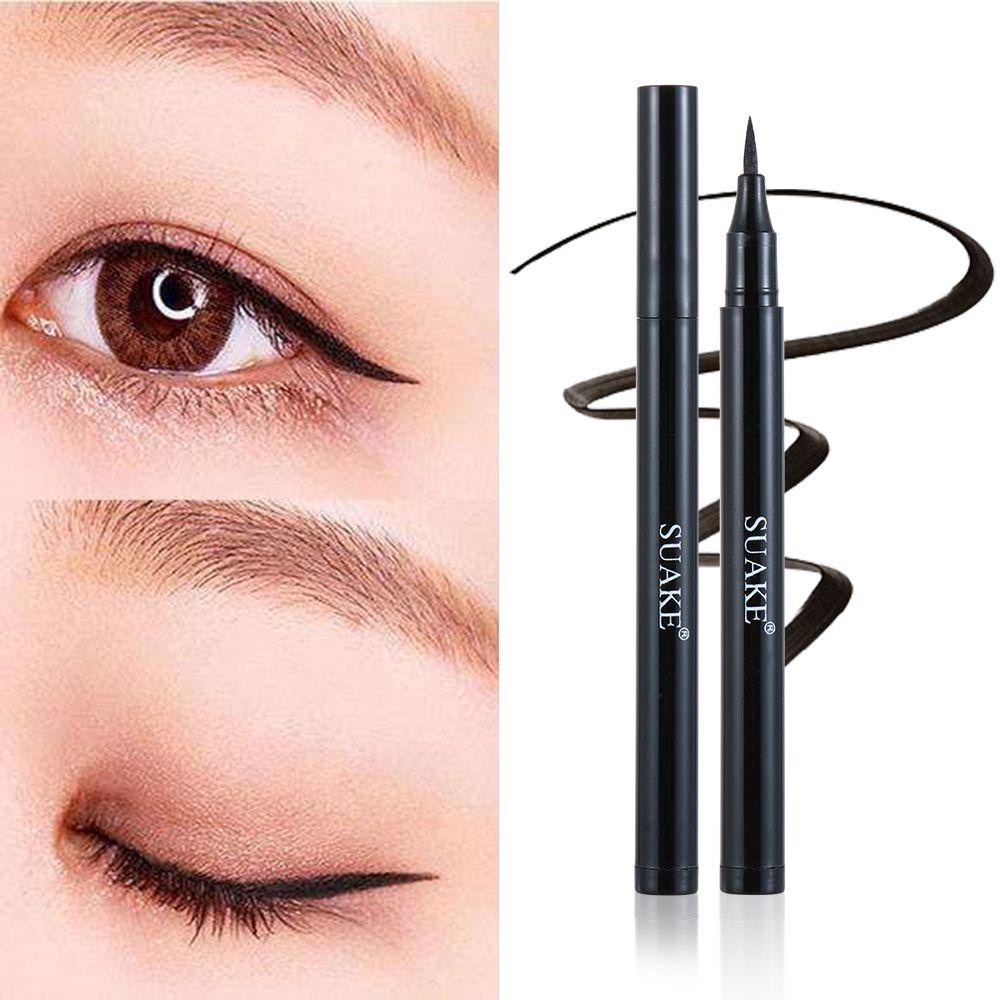 Bút Kẻ Mắt Nước 1 Màu Đen &amp; Nâu Nhanh Khô Lâu Trôi