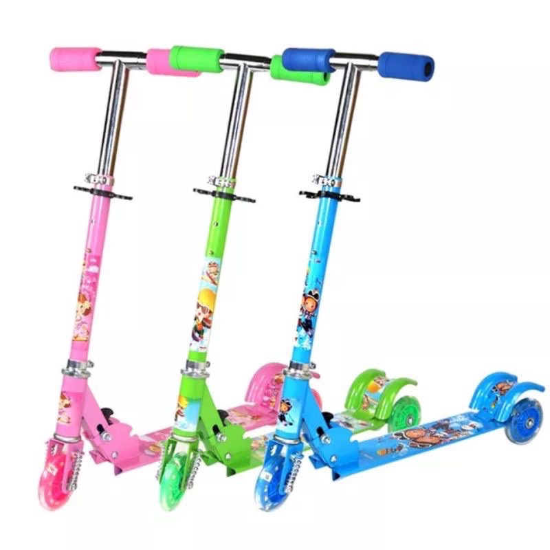 xe trượt Xe Scooter Cỡ To Có Lò Xo Giảm Sốc Bánh Phát Sáng – đồ chơi vận động cho bé-1183