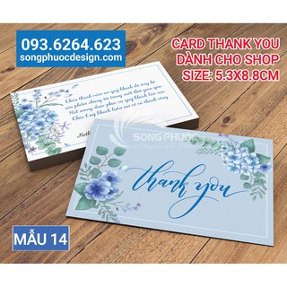 500 Thiệp Cảm Ơn Khách Hàng Cho Shop - Mẫu 14