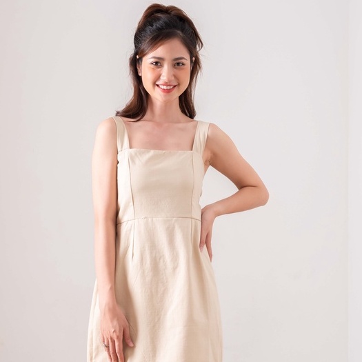 Đầm 2 dây liền chun sau siêu hot - Váy 2 dây dáng ôm mẫu mới 2021 | BigBuy360 - bigbuy360.vn