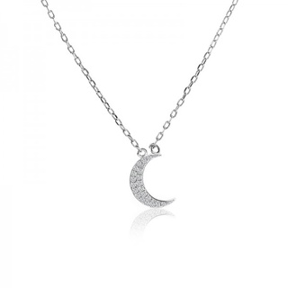 Dây chuyền bạc Butterbear  Trăng non S096- Trang Sức Bạc ButterBear Jewellery.