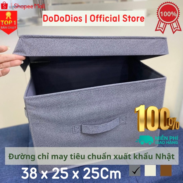 hộp vải đựng đồ đa năng thế hệ mới kích thước lớn - chính hãng DoDoDios