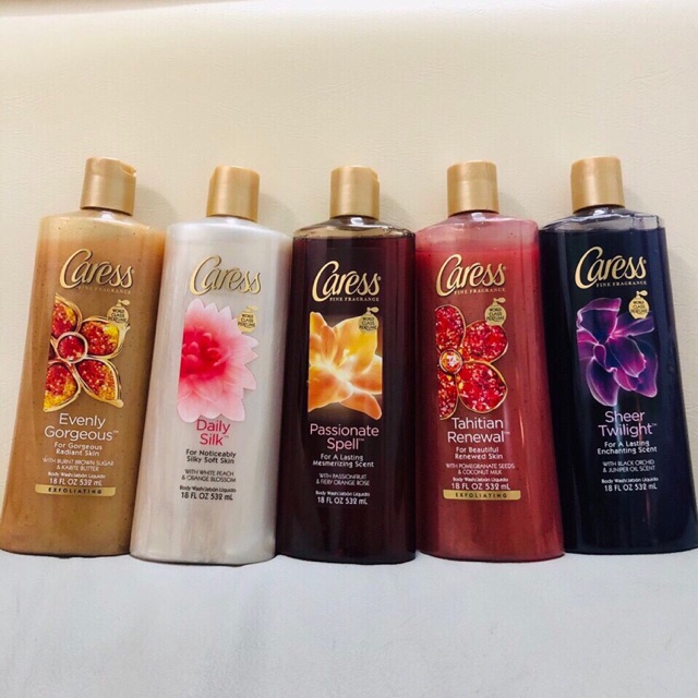 Sữa tắm dưỡng da hương nước hoa Caress 532ml