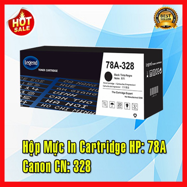 Hộp Mực dùng cho Máy In CANON imageCLASS LBP6230dn Cartridge: HP CRG-CE278A, Canon EP-326/328/526/726/926