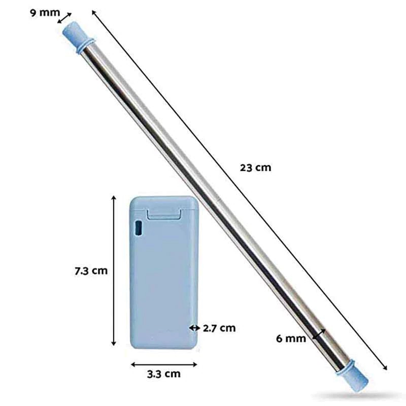 Ống hút thép không gỉ + silicone + TPE gấn gọn &amp; tái sử dụng được