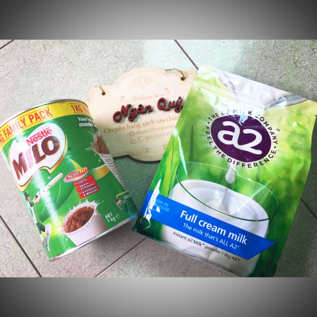 Set sữa A2 và Milo Úc
