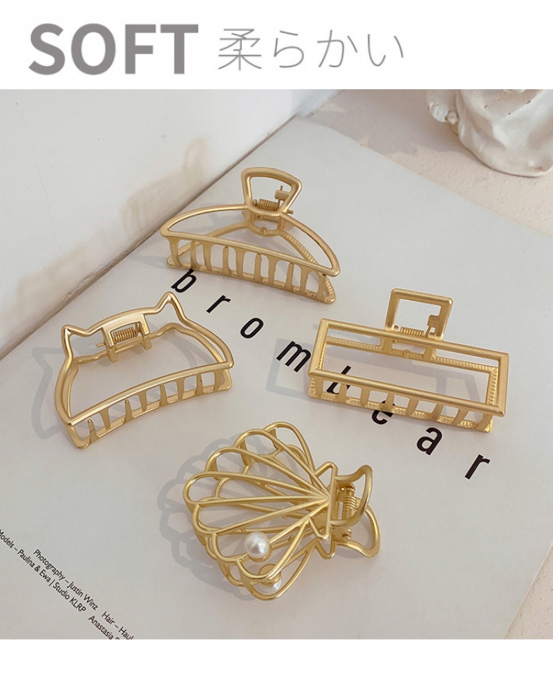 Kẹp Tóc Kim Loại Hình Cá Mập Thanh Lịch