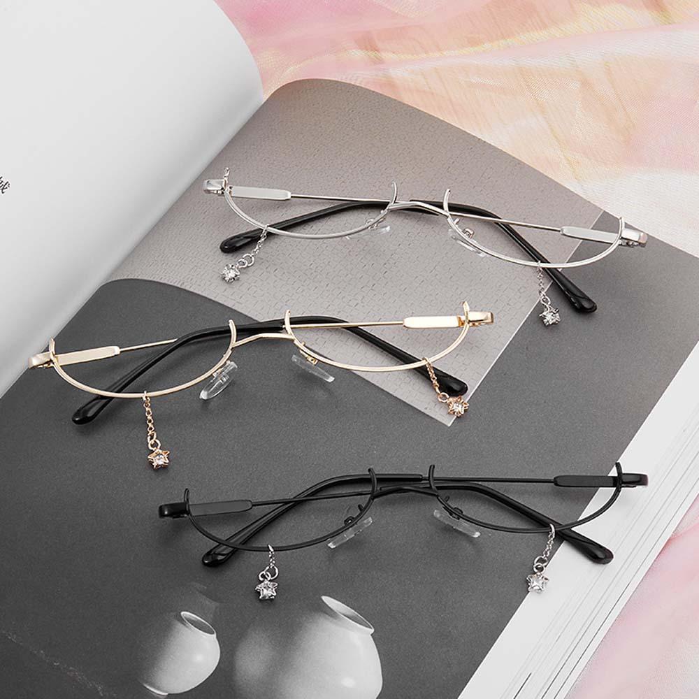 Gọng Kính VANES1 Viền Kim Loại Đơn Giản Phong Cách Hàn Quốc