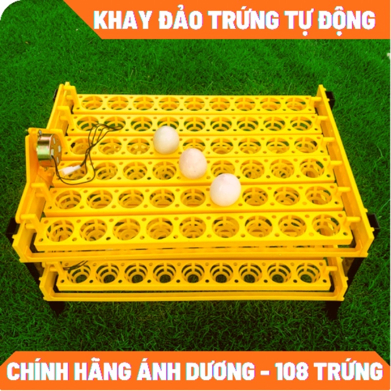 Khay Đảo Trứng Tự Động Ánh Dương Chính Hãng 108 Trứng 2 Tầng Bảo Hành 12 Tháng Dùng Cho Ấp Trứng Gà, Vịt, Ngan, Cút...