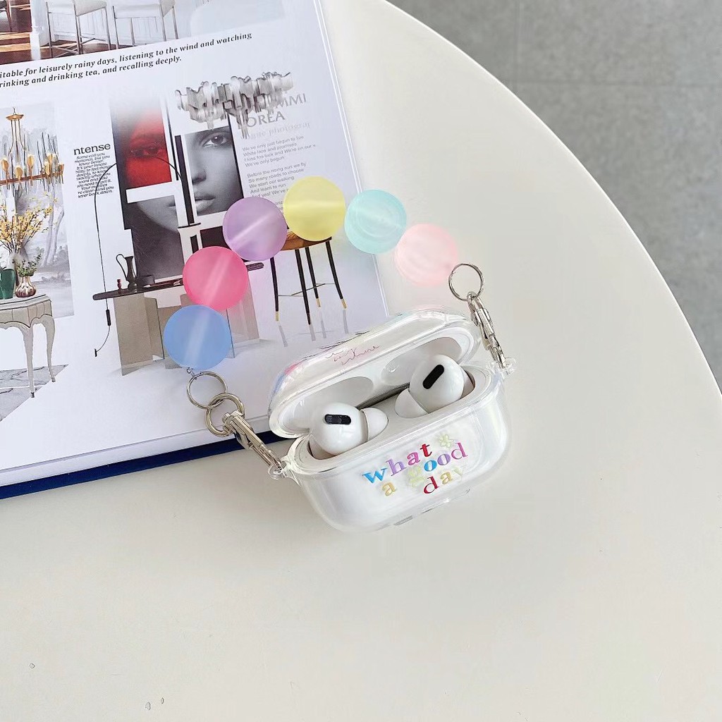 Vỏ Bảo Vệ Hộp Sạc Tai Nghe Airpods 1 / 2 / Pro In Chữ Tiếng Anh Kiểu Nhật Hàn Đơn Giản | BigBuy360 - bigbuy360.vn