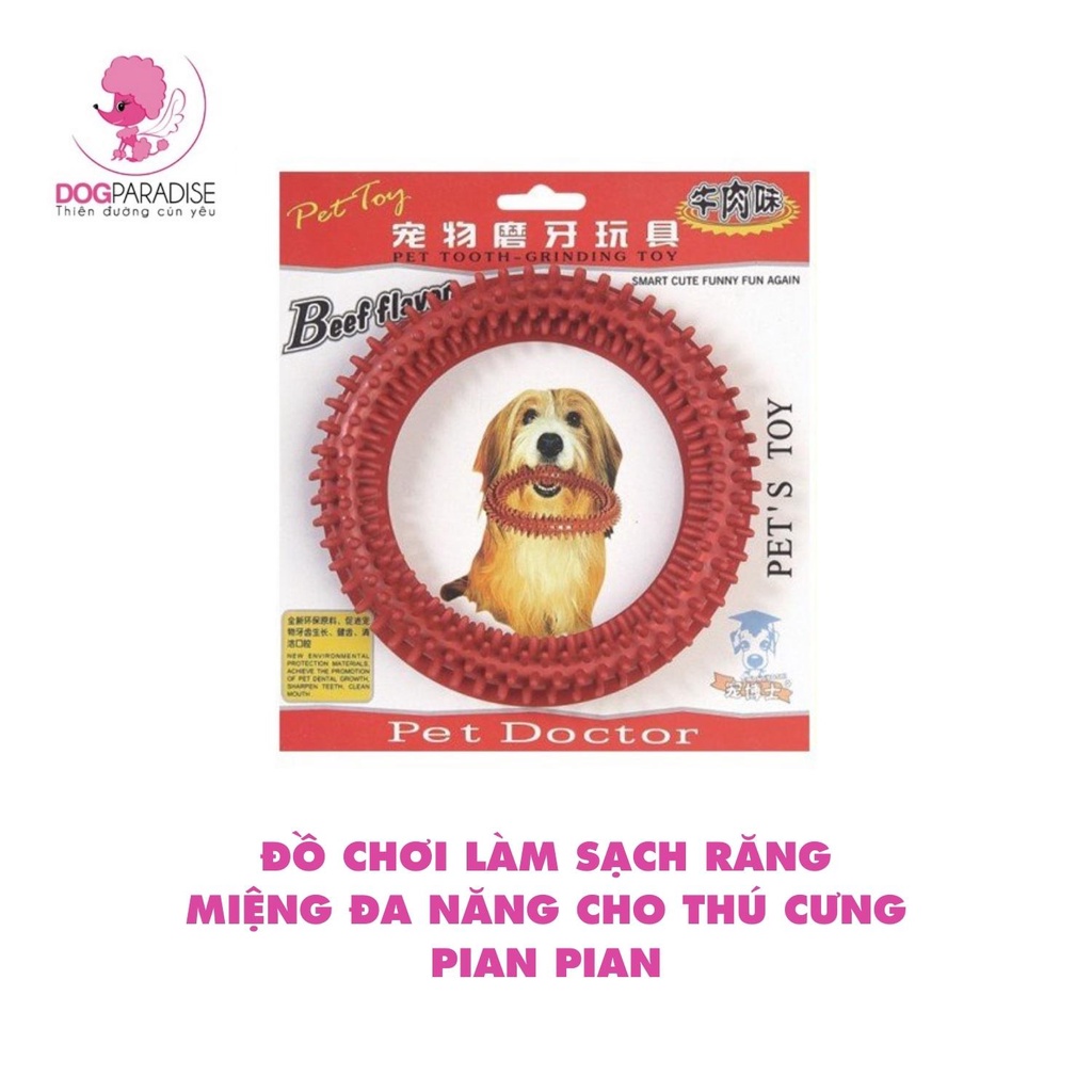 Đồ chơi làm sạch răng miệng đa năng cho thú cưng Pian Pian size S chu vi 11.5cm - Dog Paradise