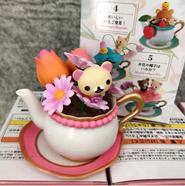 [ Hàng có sẵn ] Bộ mô hình rement Rilakkuma Flower Tea Cup