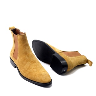 chelsea boots classic lộn nâu