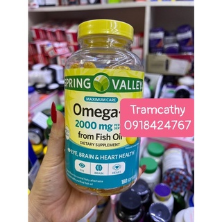 OMEGA 3 Dầu Cá Omega 3 Spring Valley hàng mỹ