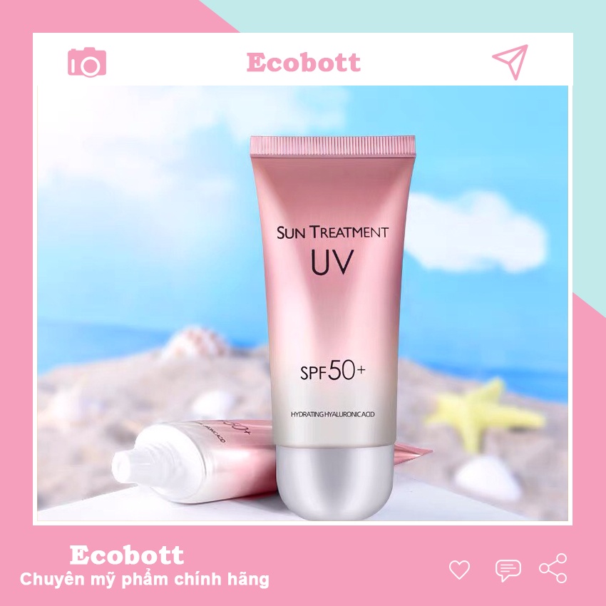 Kem chống nắng trắng da dưỡng ẩm cho da mụn da khô Sun Treatment ECOBOTT KCN02