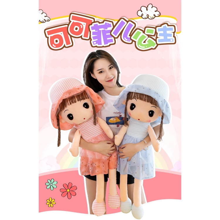 Búp bê mũ len đẹp lung linh cho các bé size 45cm và 60cn