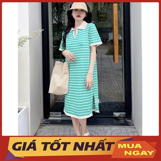 Váy Polo Len Kẻ Ngang Hàng Quảng Châu V2026
